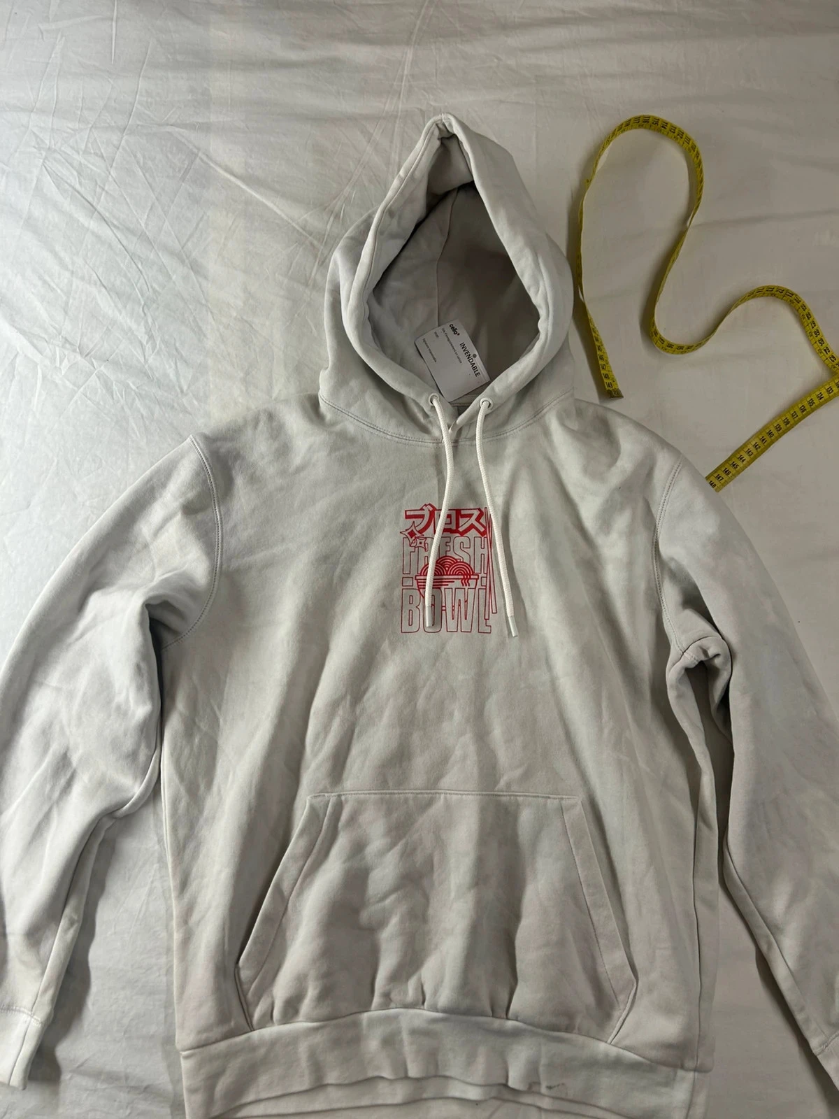 Pull à capuche blanc imprimé celio